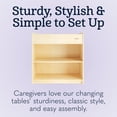 thumbnail image 5 of Foundations SafeStart Changing Table, Built-In Storage, Foam Pad Included, Natural, 5 of 8