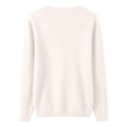 thumbnail image 5 of Trgacdwlo Womens Cardigan Sweaters V Neck Button Down Womens Sweaters Long Sleeve Fall Open Front Trendy Knit Tops 2026 Clothing Beige M, 5 of 6