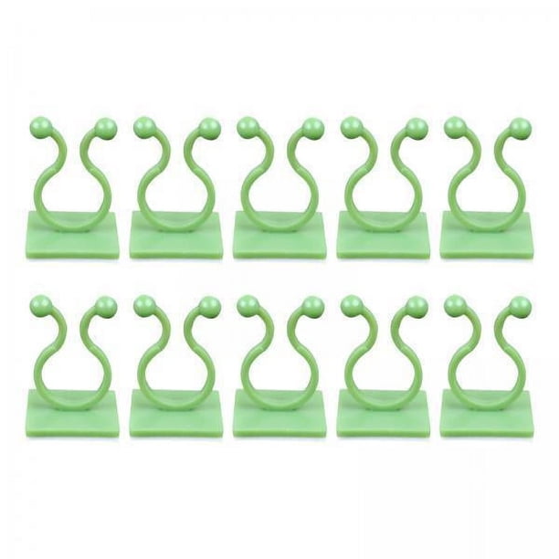 Abrazadera de Ratán de Pared Invisible 10 Uds Zulema Clips de Fijación Planta Escalada