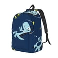 thumbnail image 2 of Daiia Space Dinosaur Vintage Canvas Backpack for Men and Women ,Hiking Backpack,Travel Laptop Bag for School,Large Capacity Backpack, 2 of 8
