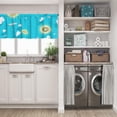 thumbnail image 5 of LALILO Kitchen Curtain Valance Summer Vacation And Ships Rod Pocket Window Curtain 52"x 18" Set of 2, 5 of 5