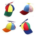 thumbnail image 4 of Gorra de béisbol con libélula de bambú con hélice desmontable creativa europea y americana, gorra para padres e hijos para primavera y verano para niños, 4 of 6