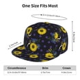 thumbnail image 4 of Kdxio Sunflowers Print Snapback Hat for Men Women,Adjustable Baseball Cap, 4 of 7