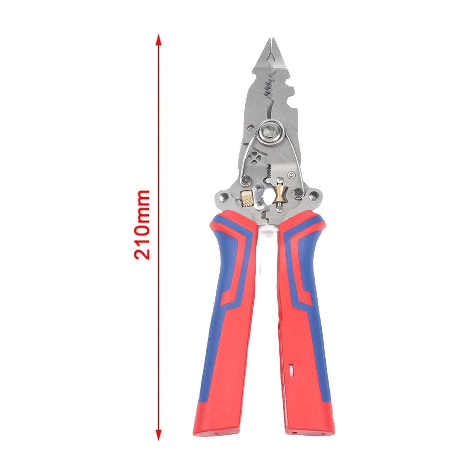 Foldable 10-in-1 High Carbon Steel Wire Stripper & Tester for Efficient Cablert