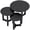 Black, variant on Aria Home Avanti 3 Piece Wood Nesting Table Set, Modern Space Saving Coffee Tables, Brown