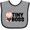 Heather and Black, variant on Inktastic Tiny Boss with Baby in Suit Girls Baby Bib
