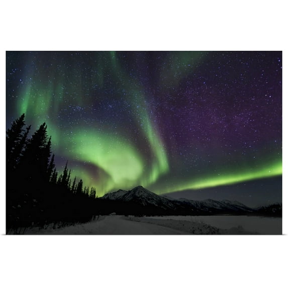 Great BIG Canvas | "Aurora Borealis VI" Art Print - 30x20