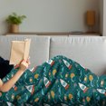 thumbnail image 3 of Spaceship Soft Flannel Fleece Blanket, Outer Space Cartoon with Dotted Backdrop Futuristic Themes Saturn Sun and Nebula, Cozy Plush for Indoor and Outdoor Use, 60" x 80", Multicolor, by Ambesonne, 3 of 5