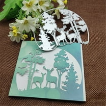 Die Cuts for Card Making, Ouginx Christmas Tree Animals Deer Frame Metal Cutting Dies DIY Die Cutters Die Stencils for Scrapbooking, Embossing & More