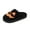 Black, variant on Orange Funny Indoor Slippers For Women Halloween Pumpkin Embroidery Cozy House Shoes