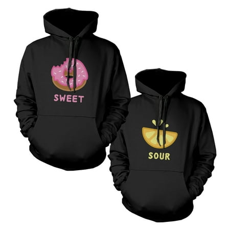 Sweet And Sour BFF Matching Hoodies Best Friends Hooded (Matching Best Friend Jackets)