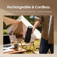 thumbnail image 3 of Portable Coffee Grinder, Rechargeable Cordless Conical Burr, Coffee Bean Grinder Electric with Stainless Steel Burrs, 80 Grind Settings, Espresso Grinder for Home Brewing & Travel Use, 3 of 7