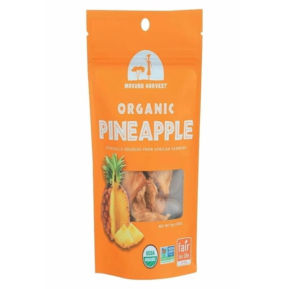 Mavuno Harvest Dried Pineapple, Organic, 2 Oz