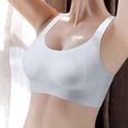 thumbnail image 2 of FhsagQ Soutien-Gorge Femme Soutiens-Gorge String Femme Confortable et Transparent Bretelle Sans Armature Dos Nu Sans Mousse avec Bretelles Convertibles Soutiens-Gorge Femme Résille Soutiens-Gorge Femme Téton Exposé Gris G, 2 of 7