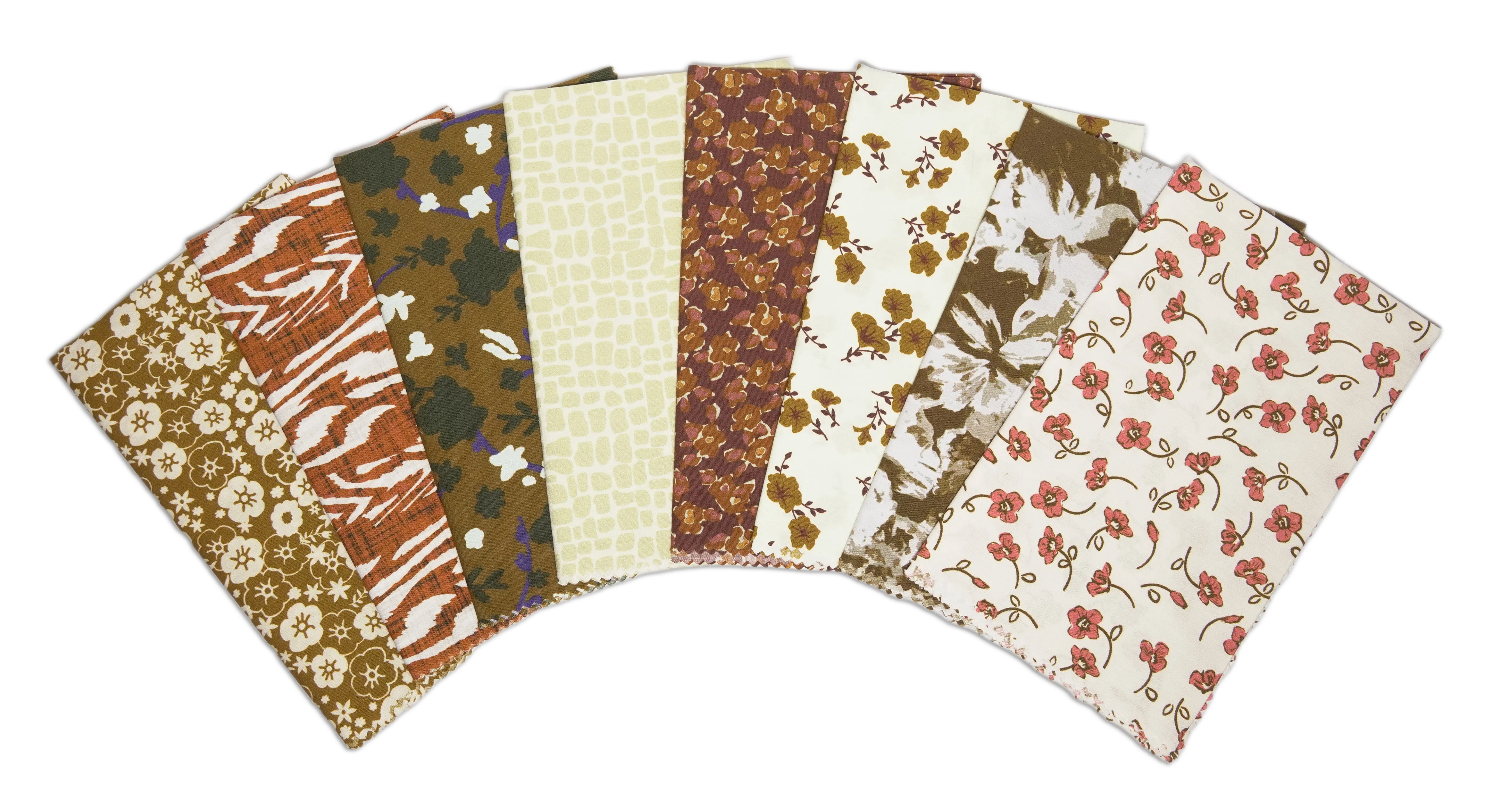 Soimoi 8 Pc Fat Quarter Bundle- Florals Print 18"x 22" DIY Patchwork- 100% Cotton Pre-Cut Quilting Fabric Multicolor