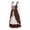 Coffee&Midi Dress, variant on YOIAVAIOY Halloween Dress for Women Waist Vintage Long Goth Dress for Halloween Cosplay Party Coffee M