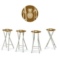 thumbnail image 1 of Best of Times 13169W2301 Classic Bamboo Bar Stools, Brown - Set of 4, 1 of 2