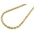 thumbnail image 2 of Real 10K Yellow Gold Solid Rope Chain 5mm Shiny Twist Necklace 30 Inches, 2 of 5