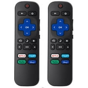Pack of 2VUDU Replacement Remote Control Compatible with Roku TV,for TCL Roku/for Hisense Roku/for Onn Roku(NOT for Roku Stick and Box