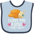 thumbnail image 3 of Inktastic Hanukkah Funny Latke Girls Baby Bib, 3 of 4
