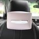thumbnail image 5 of Porta pañuelos universal para coche - Caja de almacenamiento de toallas de papel de piel sintética con correas para el hombro para vehículos, camiones y SUV - Opciones en negro, rosa y azul, 5 of 7