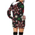 thumbnail image 6 of Christmas Dresses for Women Casual Mini Printed Pullover Sweatshirts Dress with Pockets Christmas Gifts for Women, 6 of 6