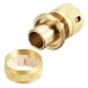 thumbnail image 3 of Adaptadores de conectores rápidos de latón de 3/4" para manguera de jardín, accesorios de grifo de agua, 2 piezas, 3 of 5