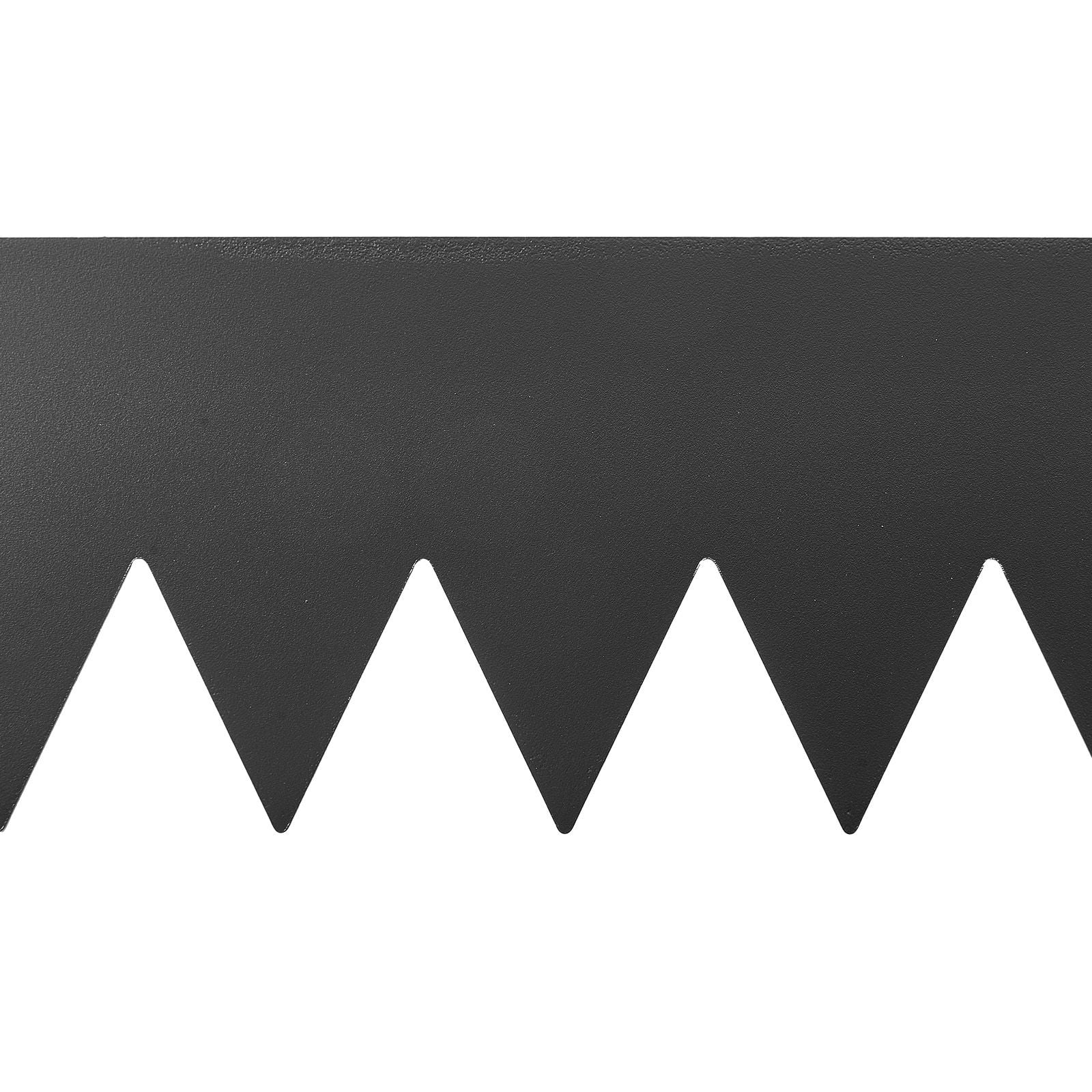 40 x 6-Inch Steel Landscape Edging, 3-Pack Rust-Resistant Metal Garden Border, Bendable Heavy  Lawn Edging for Flower Bed, Pathway, Yard, Black