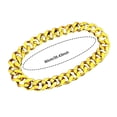 thumbnail image 2 of Unisex Retro Plastic Gold Chain Hip Hop Necklace for Men Women 80s 90s Rapper Punk Costume Jewelry Accessory Shooting Prop Lightweight Chunky Style, 2 of 12