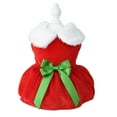thumbnail image 1 of Vestido para mascotas Vestido de invierno para perros Vestido navideño para mascotas Vestido con lazo para perros 1478, 1 of 6