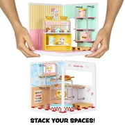 MGAs Miniverse - Spaces Starter Pack- Ice Cream, DIY, Resin Play, Replica, Not Edible, Collectors, 8+