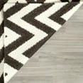 thumbnail image 4 of Safavieh Dhurries Bentley Geometric Runner Rug, Brown/Ivory, 2'6" x 10', 4 of 8