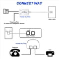 thumbnail image 4 of Divisor de Filtro DSL de 12 Uds, Divisor ADSL para Línea Telefónica Macho A 2 Hembras RJ11 6P4C/6P2C, Adaptador Convertidor de Módem Telefónico, 4 of 8