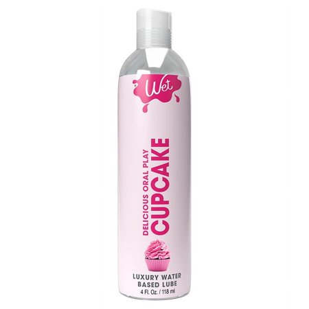 Wet Delicious Oral Play Cupcake Waterbased Flavored Lubricant 4 oz