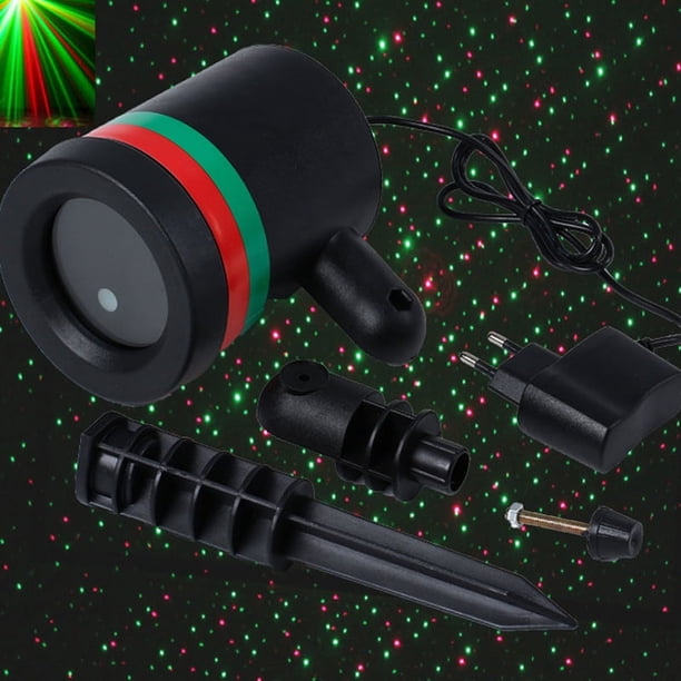 Luz de proyección de cielo estrellado, luz láser USB, luz de césped navideña, luz láser para patio de Halloween al aire libre