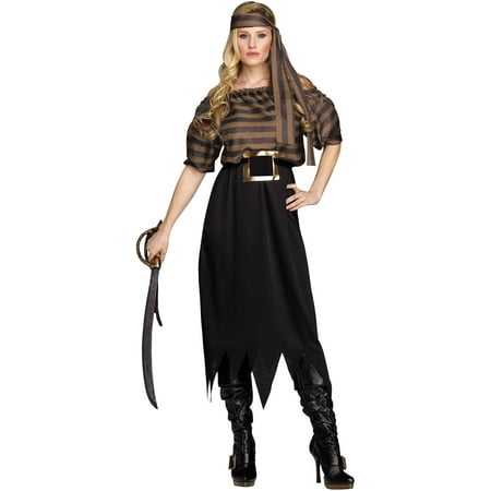 Sea Wench Women's Adult Halloween Costume, One Size, 4-14