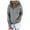 Grey, variant on Sweatshirt for Women Fall Winter Comfy Zip Neck Long Sleeve Bubble Off the Shoulder Zipper Graphic Leisure Cotton Sweatshirts Hoodies(Grey,L)