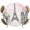 Pink, Gray, White, variant on Fitted Round Tablecloths Elastic Edged Table Covers 45"-54",Modern Pink Flower Paris Landmarks Waterproof Dining Room Table Cloth