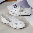 thumbnail image 4 of NOKIO Women'S Walking Shoes Women'S Breathable Sports Sneakers Women's Summer Small Fragrant Mesh Flat Bottom Hollow Breathable Large Size Single Shoes Casual Shoes, 4 of 7