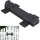 thumbnail image 2 of Slide Gate Latch,Slide Gate Latch Lock with Padlock Hole, Suitable for Wooden Fences,Barn Door Lock,Outdoor,Fence,Courtyard,Shed Lock,Cottages, Cabinet,Matte Black, 2 of 5