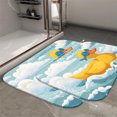 thumbnail image 2 of 1pc Rubber Duck Absorbent Non-Slip Bathroom Thickened Flannel Rug Decor,Soft,Quick Drying,Suitable For Indoor/outdoor Use,Bathrooms,Bedrooms,Kitchens,Terrace,Laundry Rooms,16"x24", 2 of 9