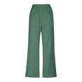 thumbnail image 7 of FAIWAD Womens Wide Leg Lounge Pants Elastic High Waist Palazzo Pant Casual Lightweight Trousers with Pocket, 7 of 7
