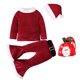thumbnail image 3 of Baby Girls Christmas Cosplay Santa Claus Costume For Kids Xmas Party Red Clothes Tops+ Pants+Hat+Belt Children New Year Outfits, 3 of 5