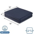 thumbnail image 5 of DMI Foam Seat Cushion for Wheelchair, Office Chair, Car or Kitchen Chair, 18 x 16 x 4 in, Blue, 5 of 10