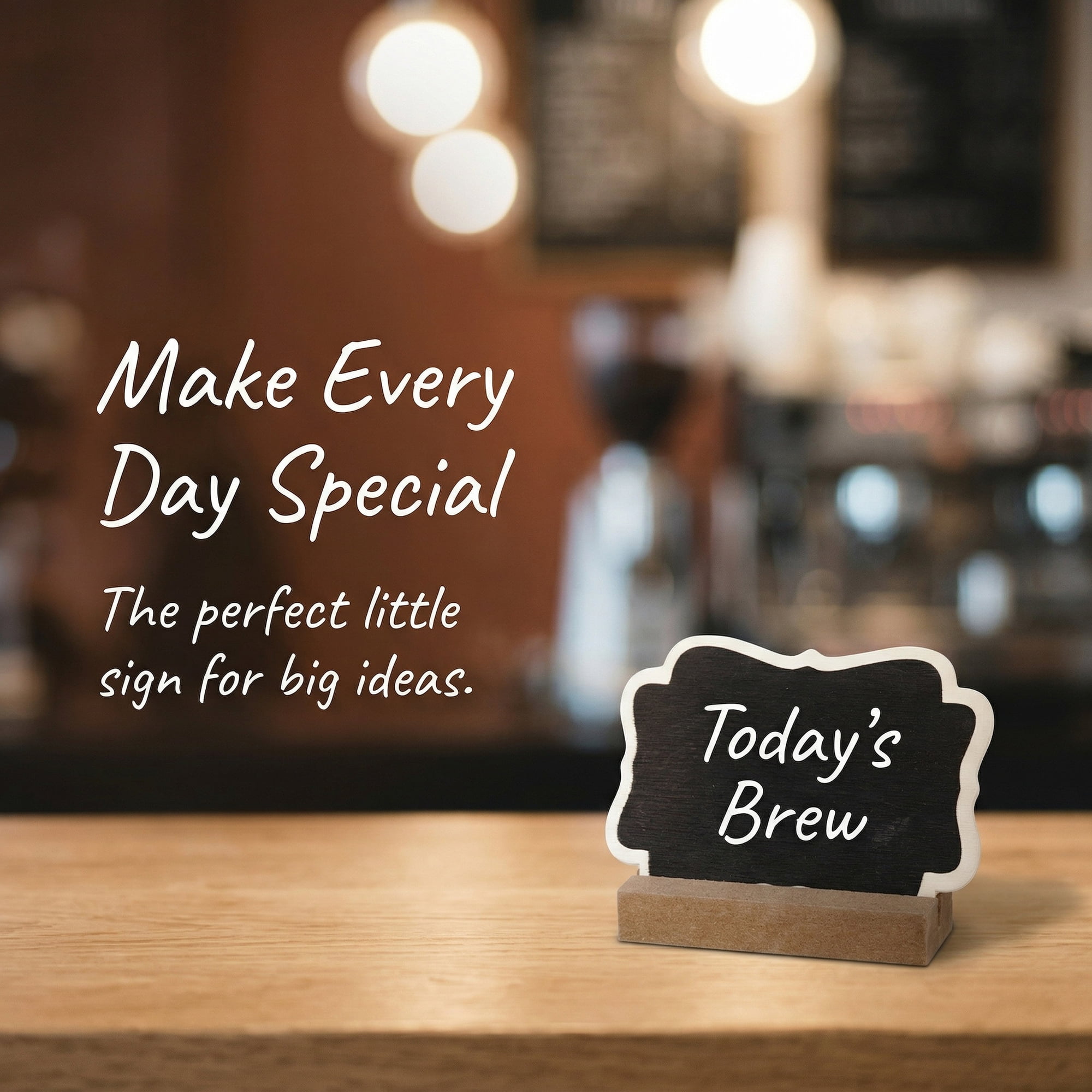 Unique Bargains 20Pcs Mini Chalkboard Signs with Support Base 10Pcs Geometric 3.3" x 1.0" x 2.4"