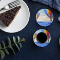 thumbnail image 6 of FMSHPON Lavender Hot Air Balloon Set of 6 Round Coaster for Drinks, Absorbent Ceramic Stone Coasters Cup Mat with Cork Base for Home Kitchen Room Coffee Table Bar Decor, 6 of 6