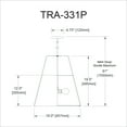 thumbnail image 2 of Dainolite - Trapezoid - 3 Light Trapezoid Pendant-Gold Finish-Black  Shade Color, 2 of 4