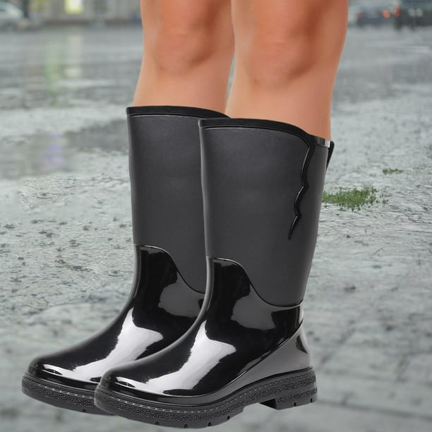 Botas de lluvia para mujer, zapatos de lluvia, impermeables, a