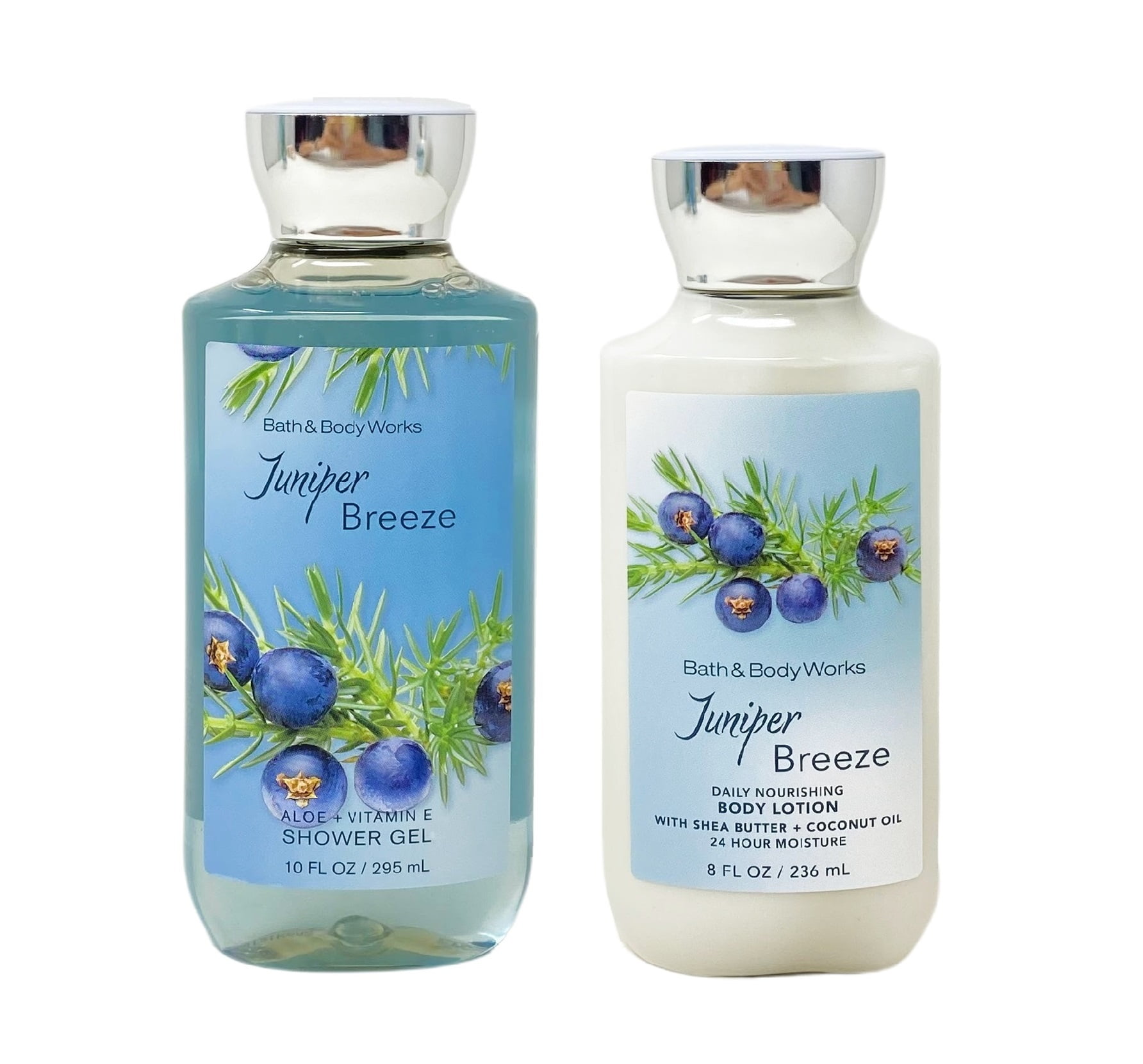 Bath and Body Works Juniper Breeze Duo Bundle Shower Gel and Body