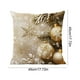 thumbnail image 3 of Decoraciones navideñas, funda de almohada navideña de aproximadamente 45x45 cm - Funda de almohada con estampado plano de motivos navideños que imitan patrones tridimensionales. Funda de almohada de p, 3 of 6